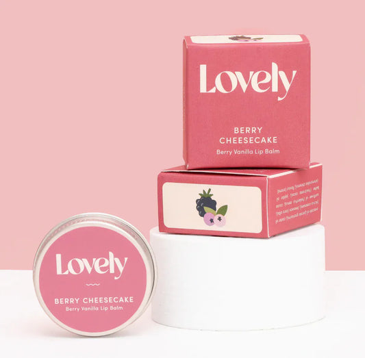 De Lacy at Home Berry Vanilla Cheesecake Lovely Lip Balms