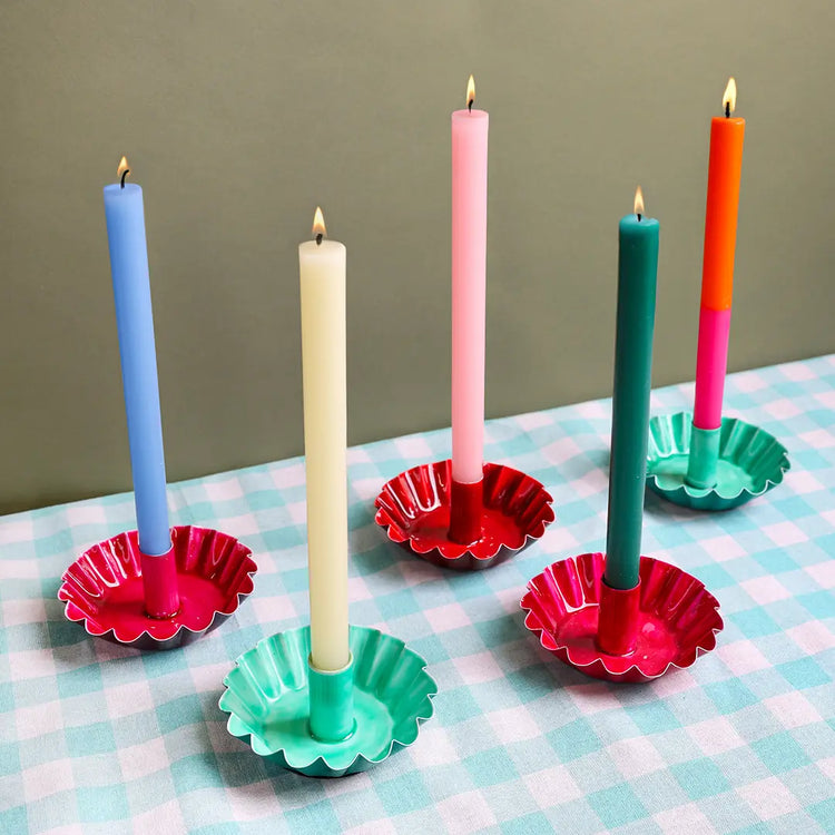 Dinner Candles & Holders