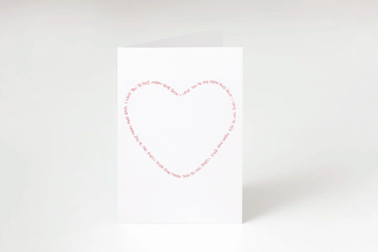 Love You To The Moon Card