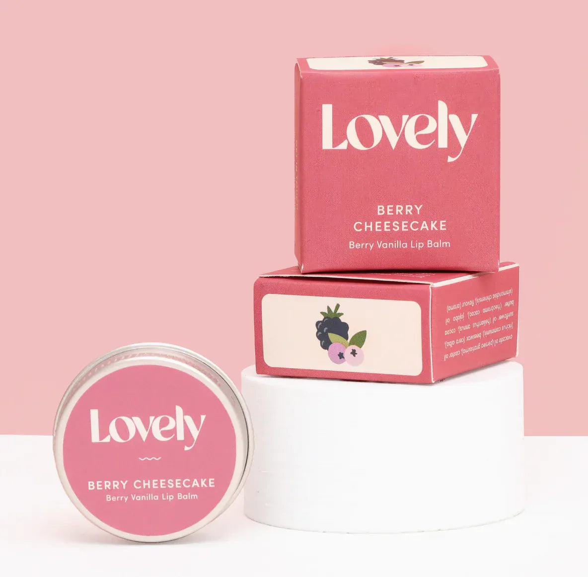 De Lacy at Home Berry Vanilla Cheesecake Lovely Lip Balms