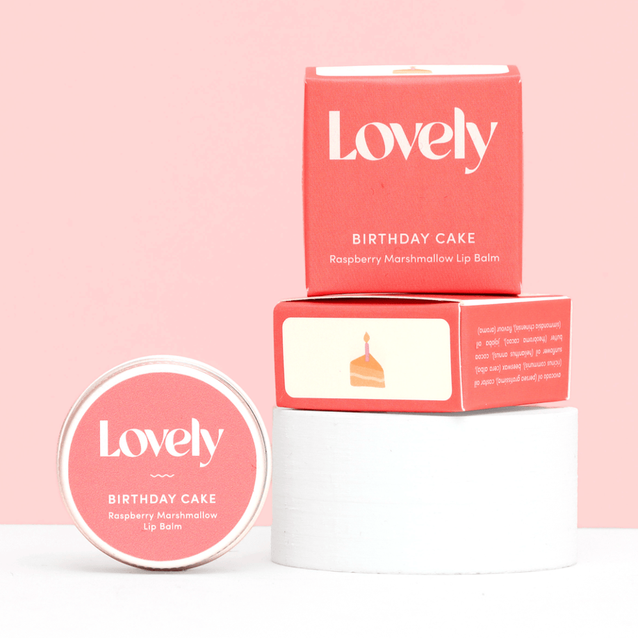 De Lacy at Home Birthday Cake Lovely Lip Balms