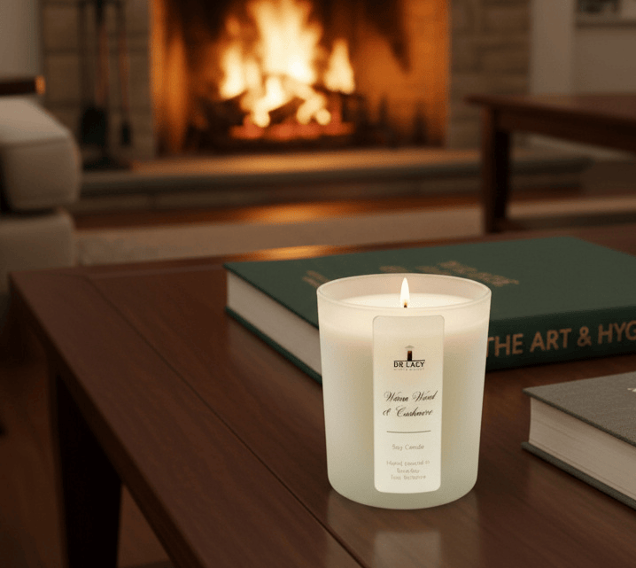 De Lacy at Home Candle Warm Wood and Cashmere / 220 Grams Signature Candles