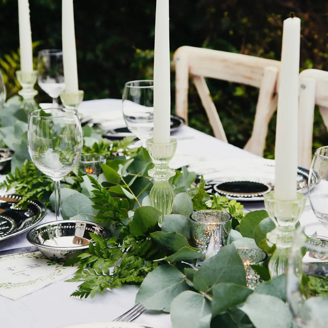 De Lacy at Home Glass Candle Holders