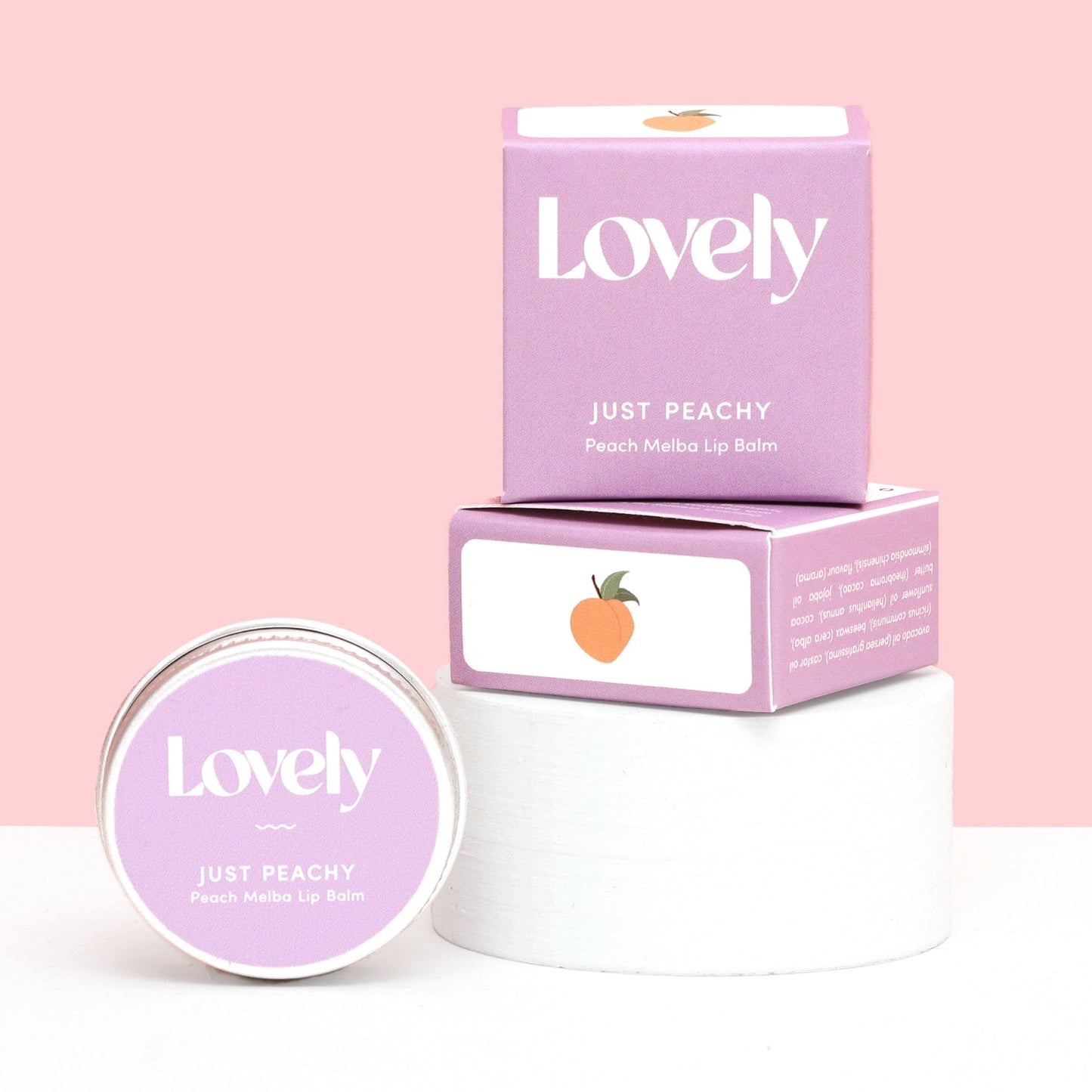 De Lacy at Home Just Peachy Lovely Lip Balms