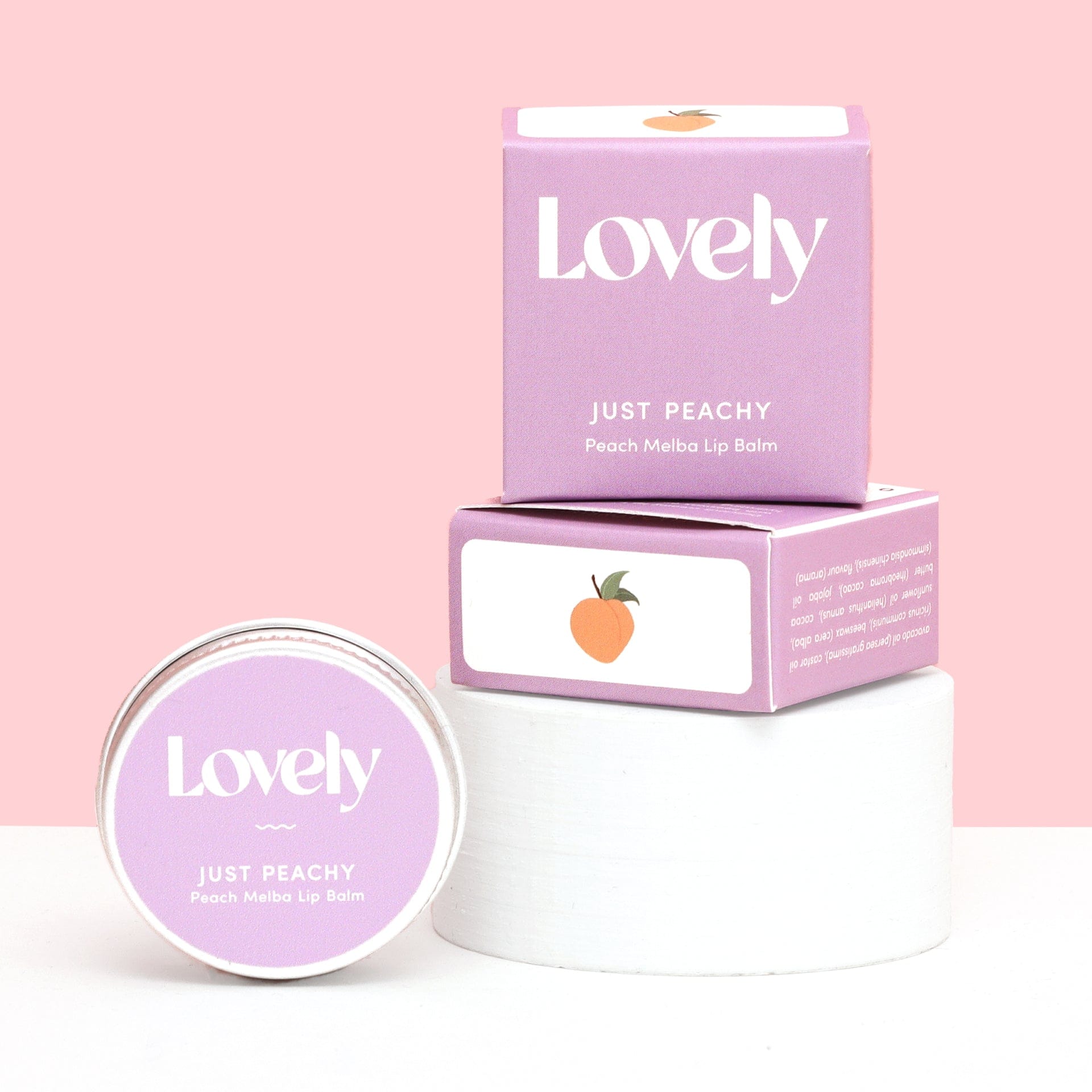 De Lacy at Home Just Peachy Lovely Lip Balms