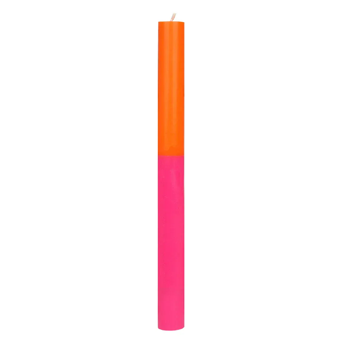 De Lacy at Home Orange Pink Dinner Candles