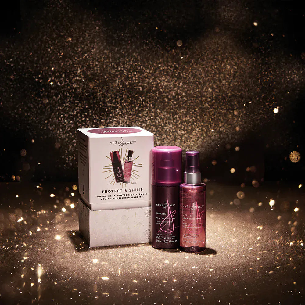 De Lacy at Home PROTECT & SHINE Collection Heat Protection Spray & Nourishing Hair Oil Gift Set