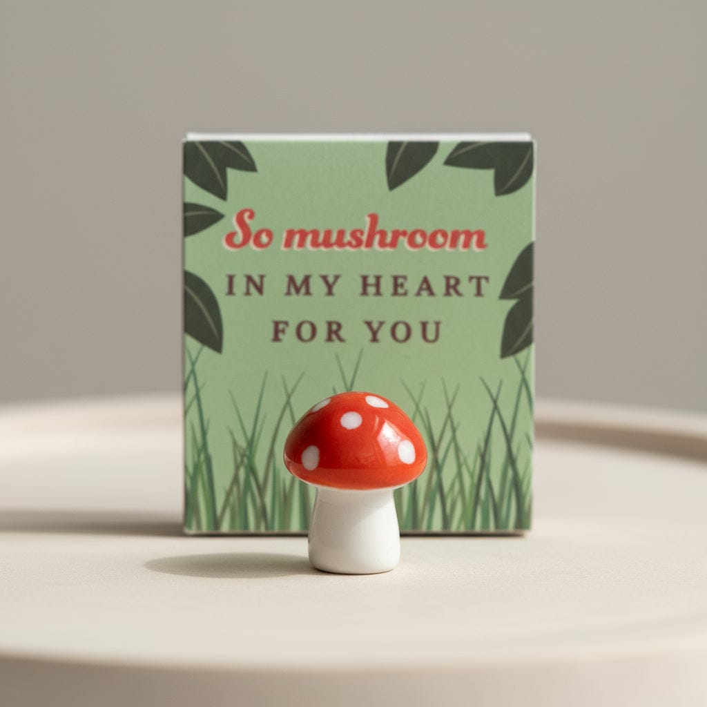 De Lacy at Home So Mushroom in my Heart for You Matchbox Pocket Hug
