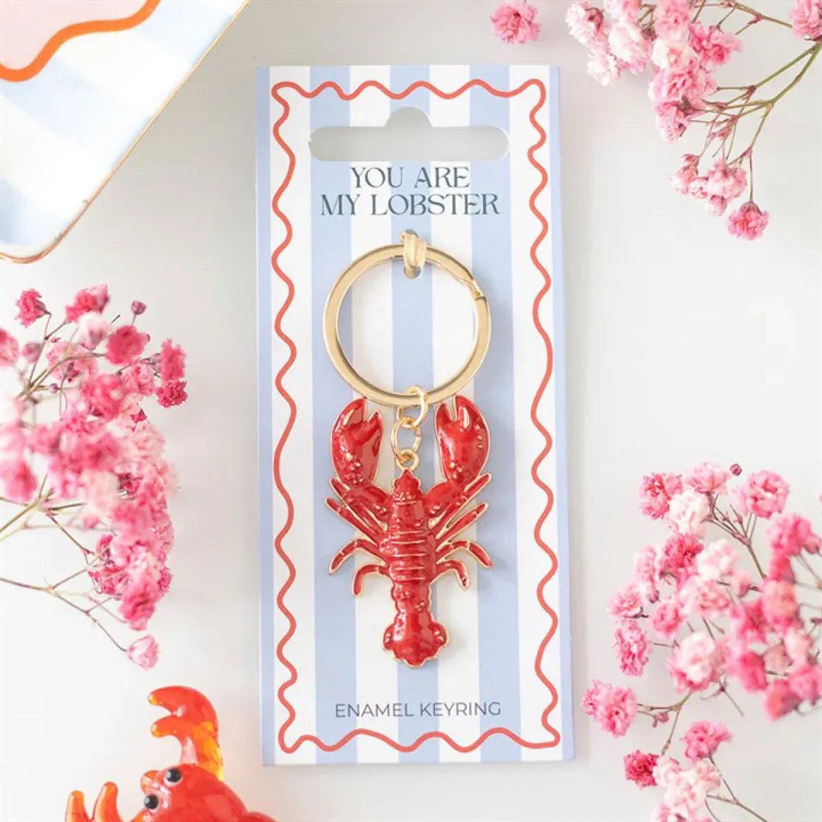 De Lacy at Home You Are My Lobster Enamel Keyrings